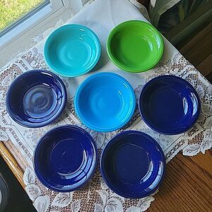 Fiestaware Fiesta 5.25" Berry Fruit Bowl set 7 Mixed Colors HLC Homer Laughlin